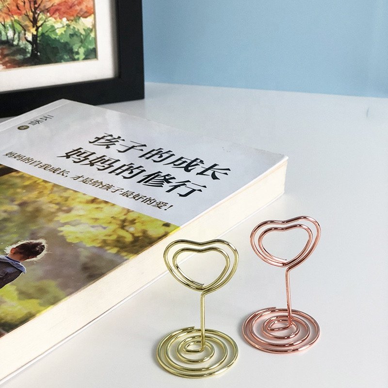 Wedding Party Factory Memo Clips Free Design Place Card Holder Metal Table Number Holder