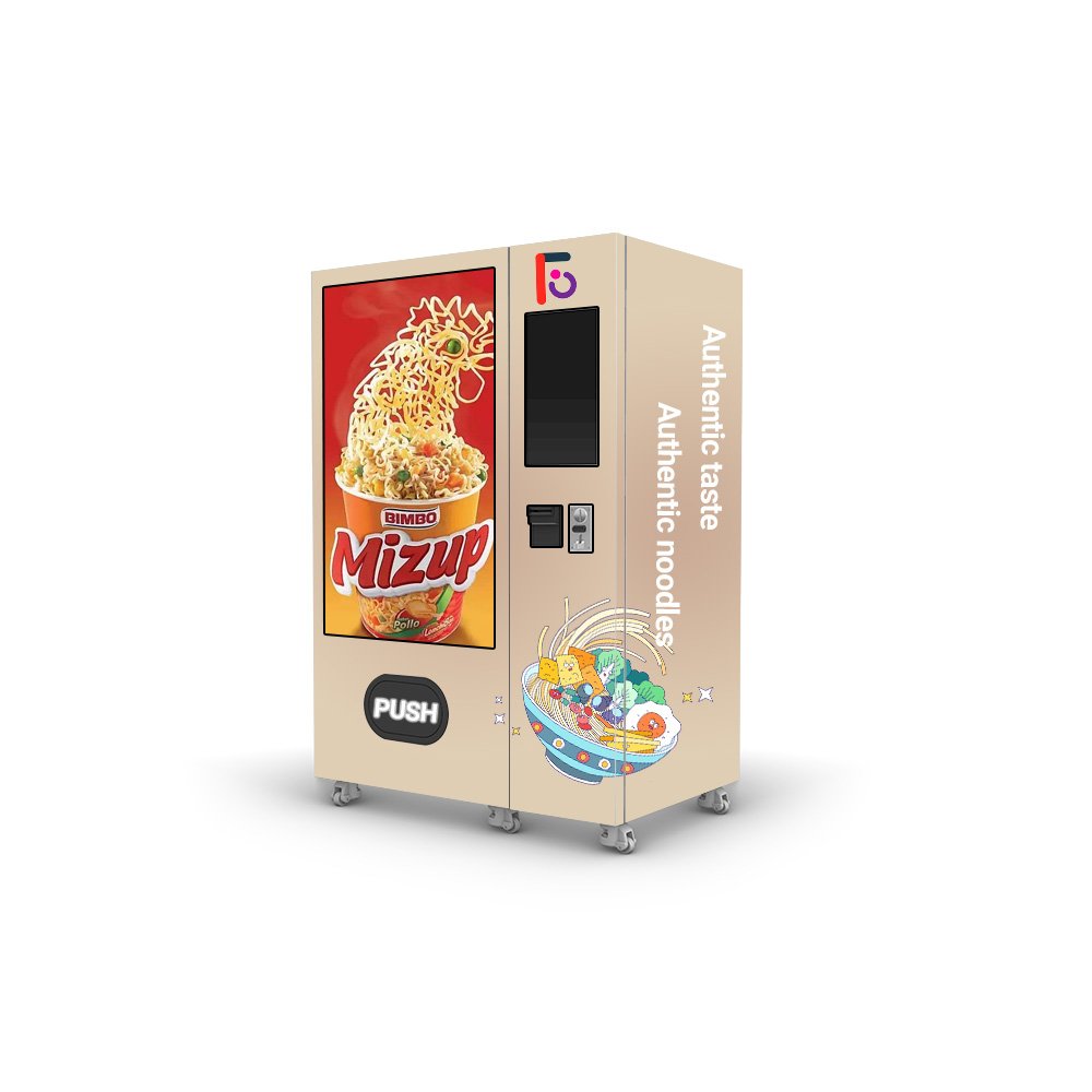 Refrigerated Outdoor Vending Machine Touch Screen Metal Construction Credit Card Coin Payment System False Lashes Foods Drinks