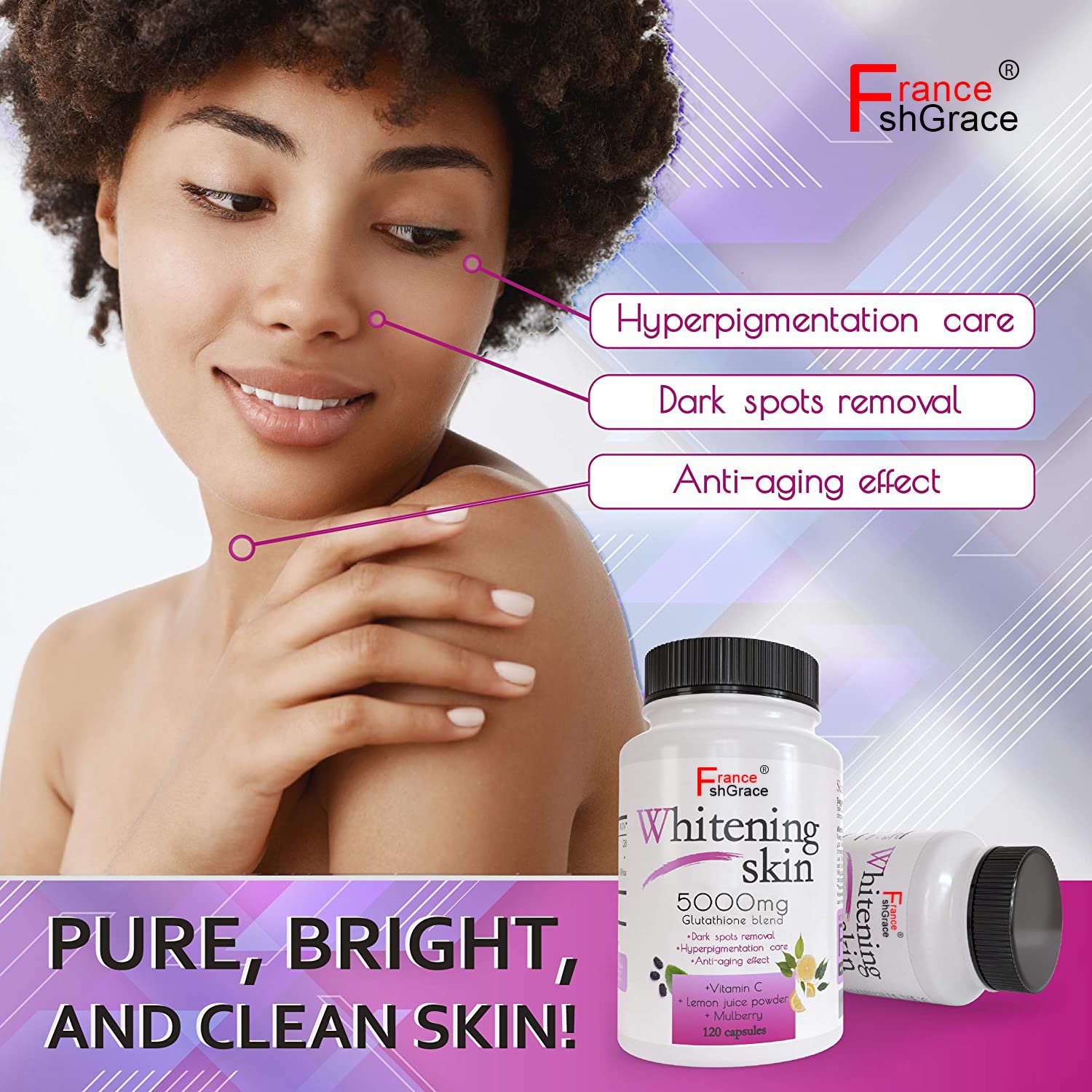 Health Supplement Whitening Formula Collagen Skin Brightening Whitening Pills Collagen Capsule