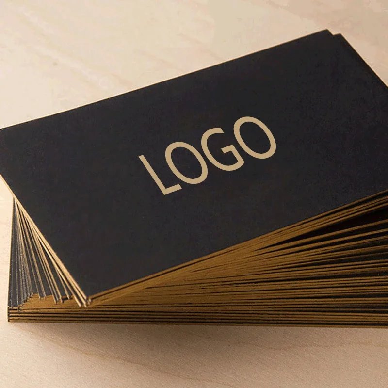 Custom Logo Luxury Business Card With Foil Stamping Busines Card Business Card Printing With Own Logo UV Special New Design Gold