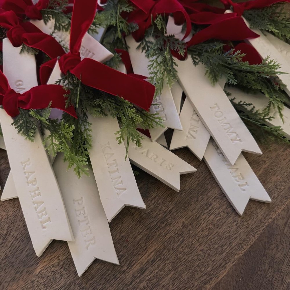 Personalized Place Cards Holiday Place Cards Christmas Table Place Cards