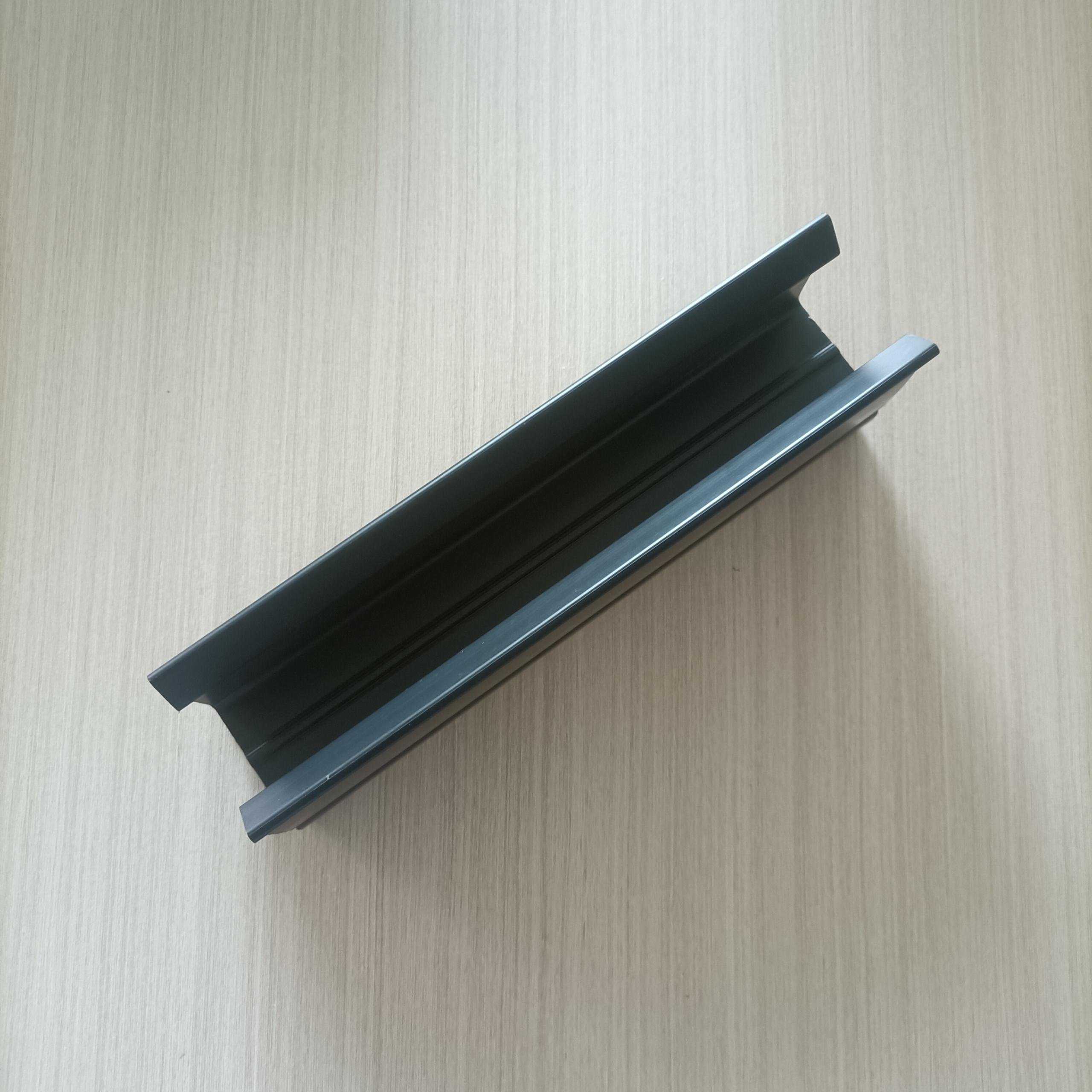 HYDG high quality pvc plastic strip with groove glass mirror edge banding used for placing glass products