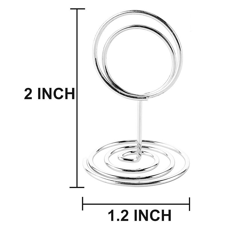 Silver Place Card Holder Cute Table Number Card Holders Menu Memo Clips Classy Table Picture Photo Stands