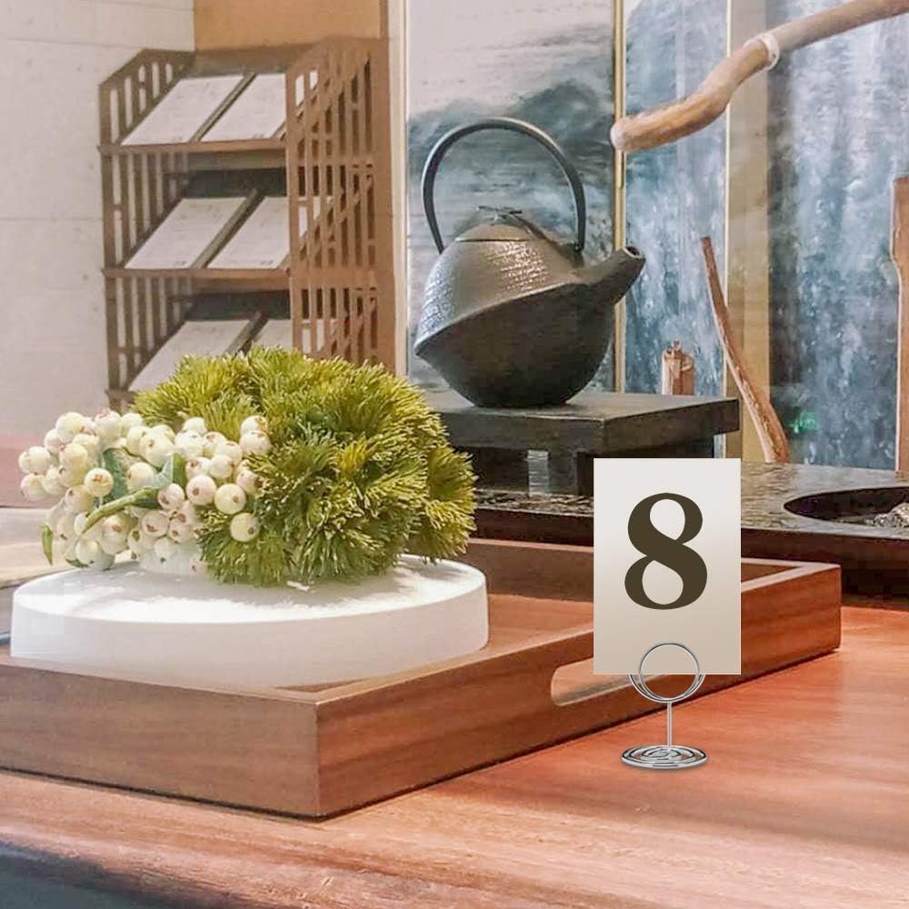 Silver Place Card Holder Cute Table Number Card Holders Menu Memo Clips Classy Table Picture Photo Stands