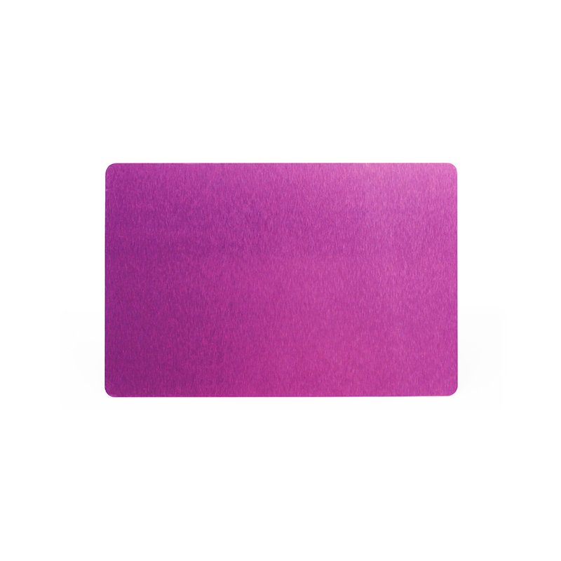 Blank Aluminum Stainless Steel Business Card For Laser Engraving With Logo And QR Code Laser Metal Card Name Place Cards