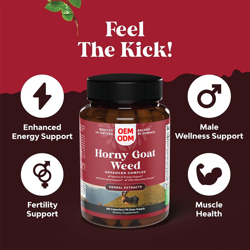 Horny Goat Weed for Male Enhancement,Horny Goat Weed for Men 1590mg With Tongkat Ali Saw Palmetto Extract Panax Ginseng