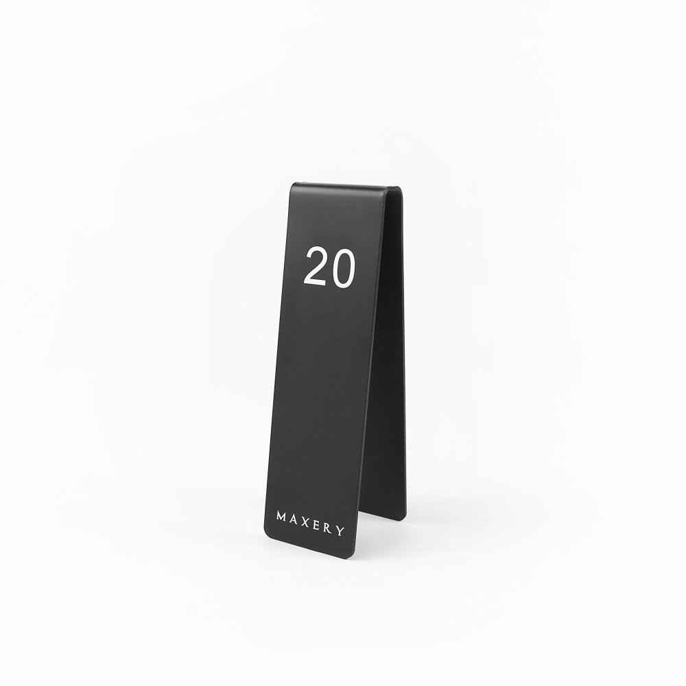 Maxery Place Cards, Table Numbers, Creative Vertical Double-sided Table Number Plate Restaurant Called Number Customize LOGO