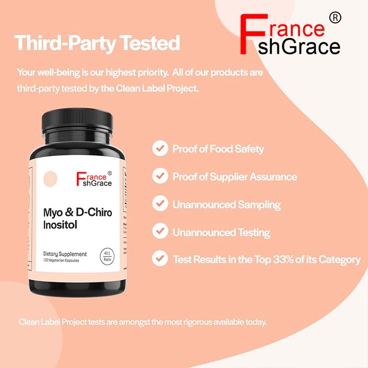 Myo-Inositol & D-Chiro Inositol Chiro Inositol Blend Capsule Hormonal Balance Healthy Ovarian Function Support for Women