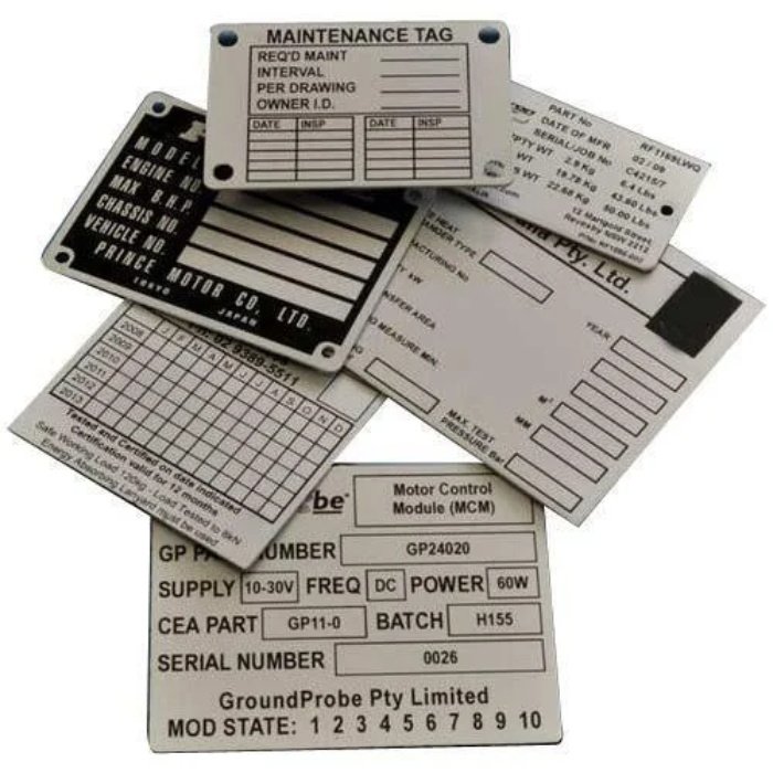 Can be customized durable anti-rust metal equipment nameplate, plaque, aluminum/stainless steel material