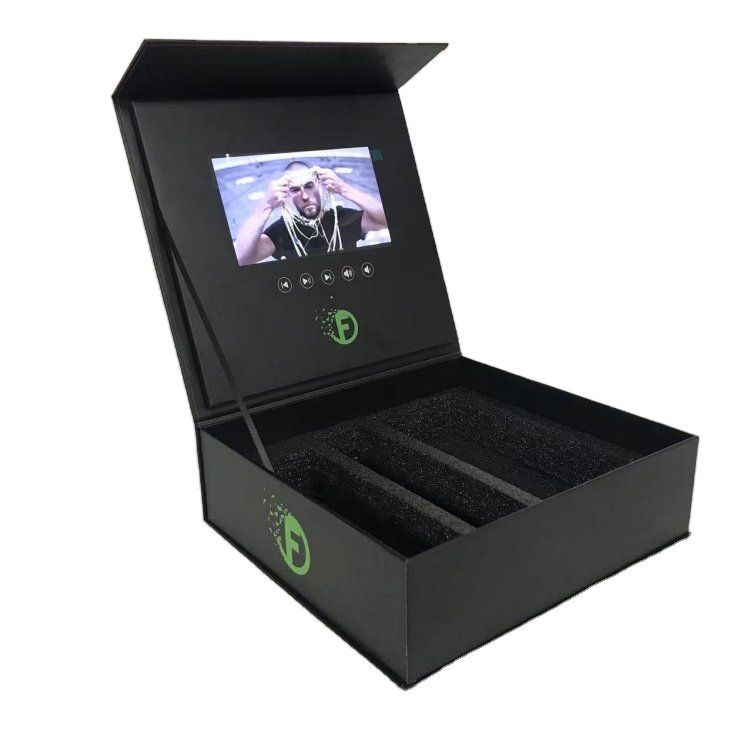 Customizable EVA video gift box with LCD screen to place your products