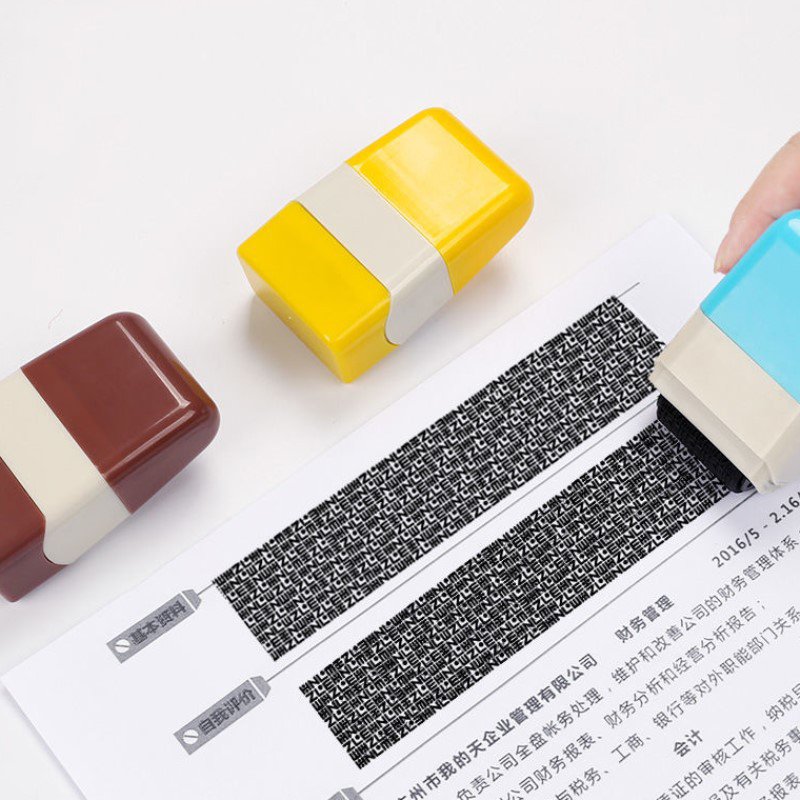 Hot Sale Roller Type Messy Code Privacy Protecting Stamp Express Sheet Information Covering Stamp