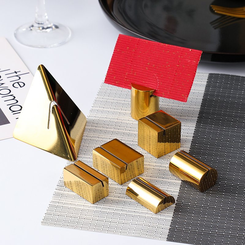 Place Card Holders, Desktop Display Card Stand, Business and Menu Card Holders for Wedding Office Restaurant Hotel
