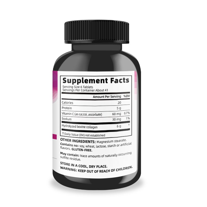 250 tablets super collagen type 1&3 dietary supplement for healthy skin hair nails joint support