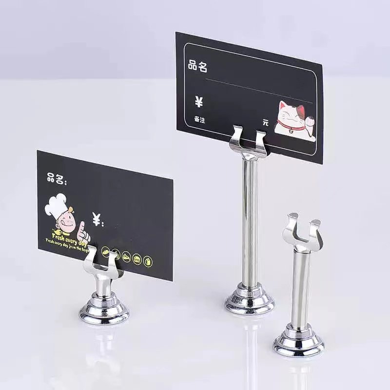 High quality 4CM 7CM 10CM metal Table Number holders assorted color wedding Table sign holders