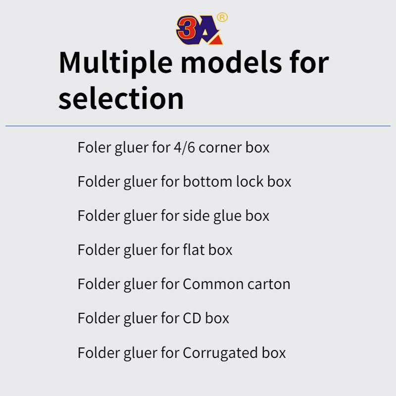 Folder gluer machine automatic folder gluing machine for corrugated carton & cardboard box