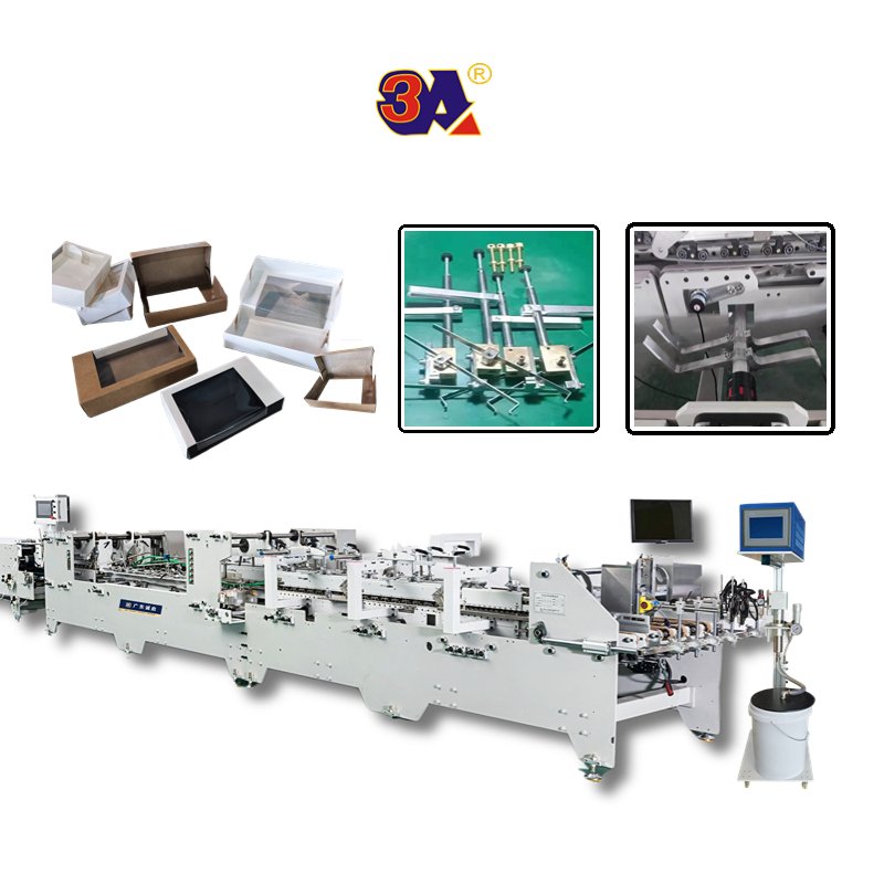 Folder gluer machine automatic folder gluing machine for corrugated carton & cardboard box