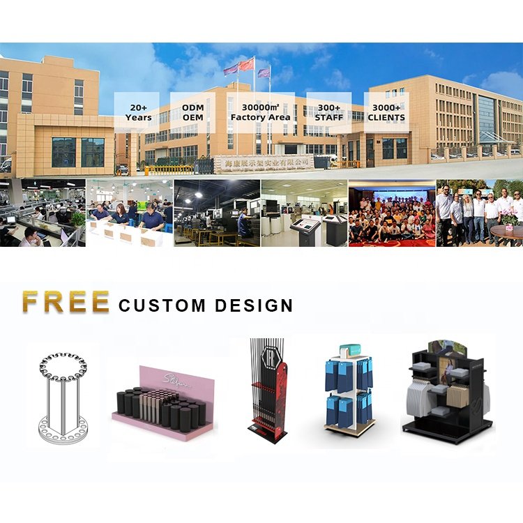 Custom Trading Rotating Table Acrylic Comic Literature Book Greeting Card Display Rack Brochure Holder Stand