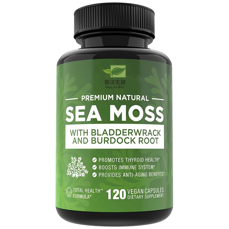 OEM Private Label Bladderwack Capsules Organic Irish Sea Moss Capsules
