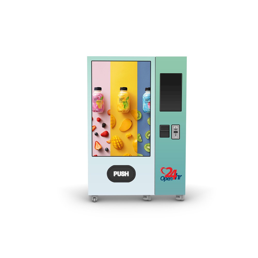Fully Automatic Makeup Vending Machine Touch Screen Foods And Drinks Noodles Cupcake With Elevator