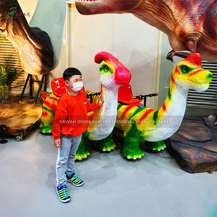 Children Electric Dinosaur Ride Car Parasaurolophus for Amusement Park