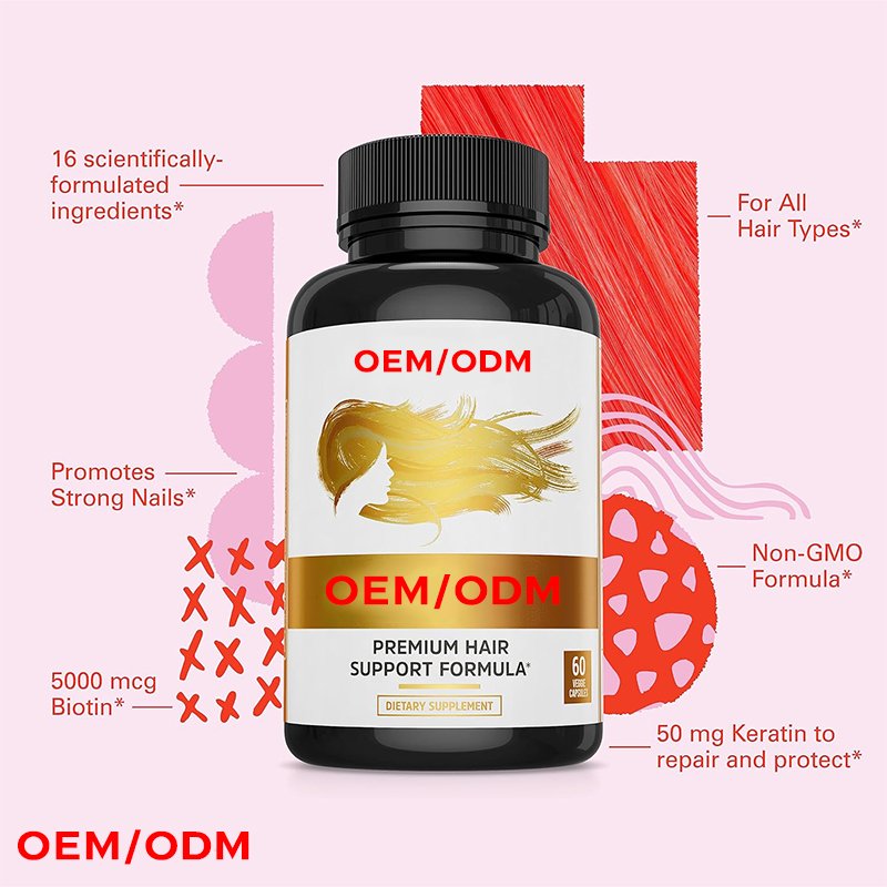 Hair Growth Supplement with Biotin 5000mcg,Collagen, Keratin, Vitamin A, C, D3 & B12 Capsules