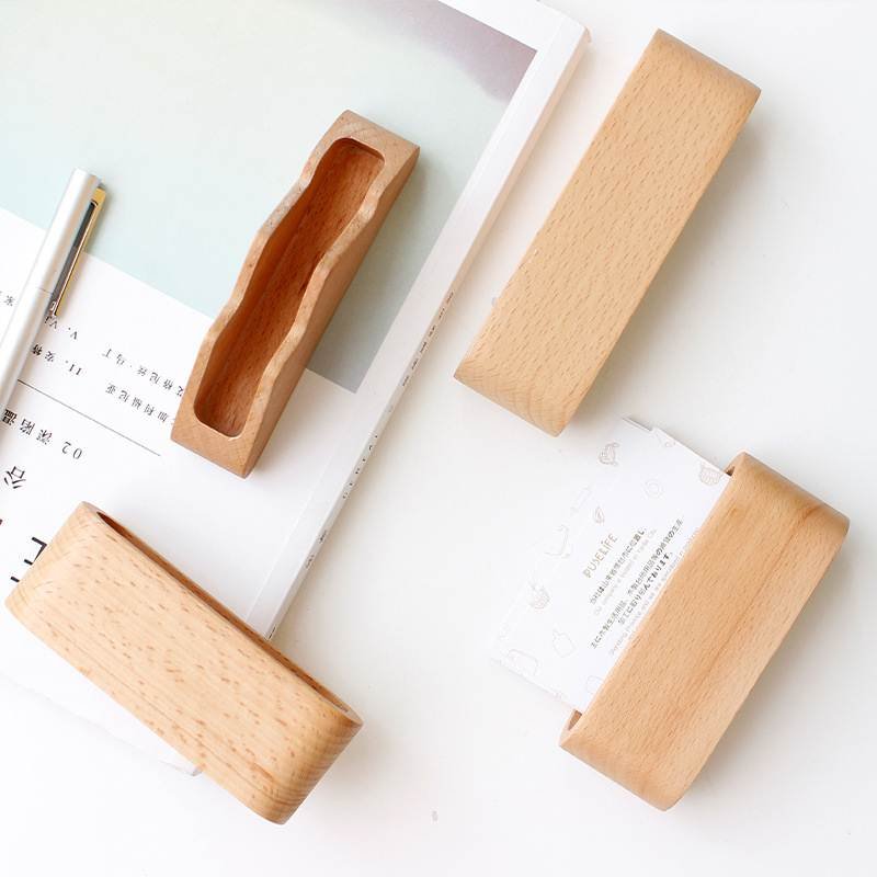 Wood Wedding Place Card Holders Wooden Card Stand for Table Numbers Wooden base