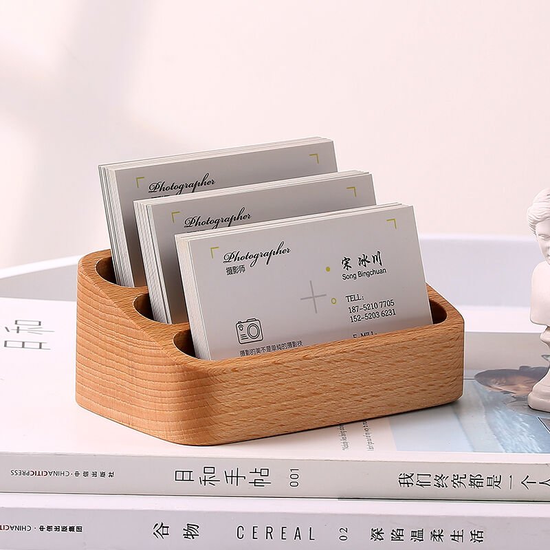 Wood Wedding Place Card Holders Wooden Card Stand for Table Numbers Wooden base