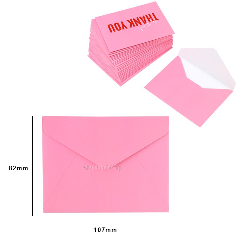 Custom Create Colorful Gold Foil Paper Thank You Cards With Logo Thank You Business Card Printing