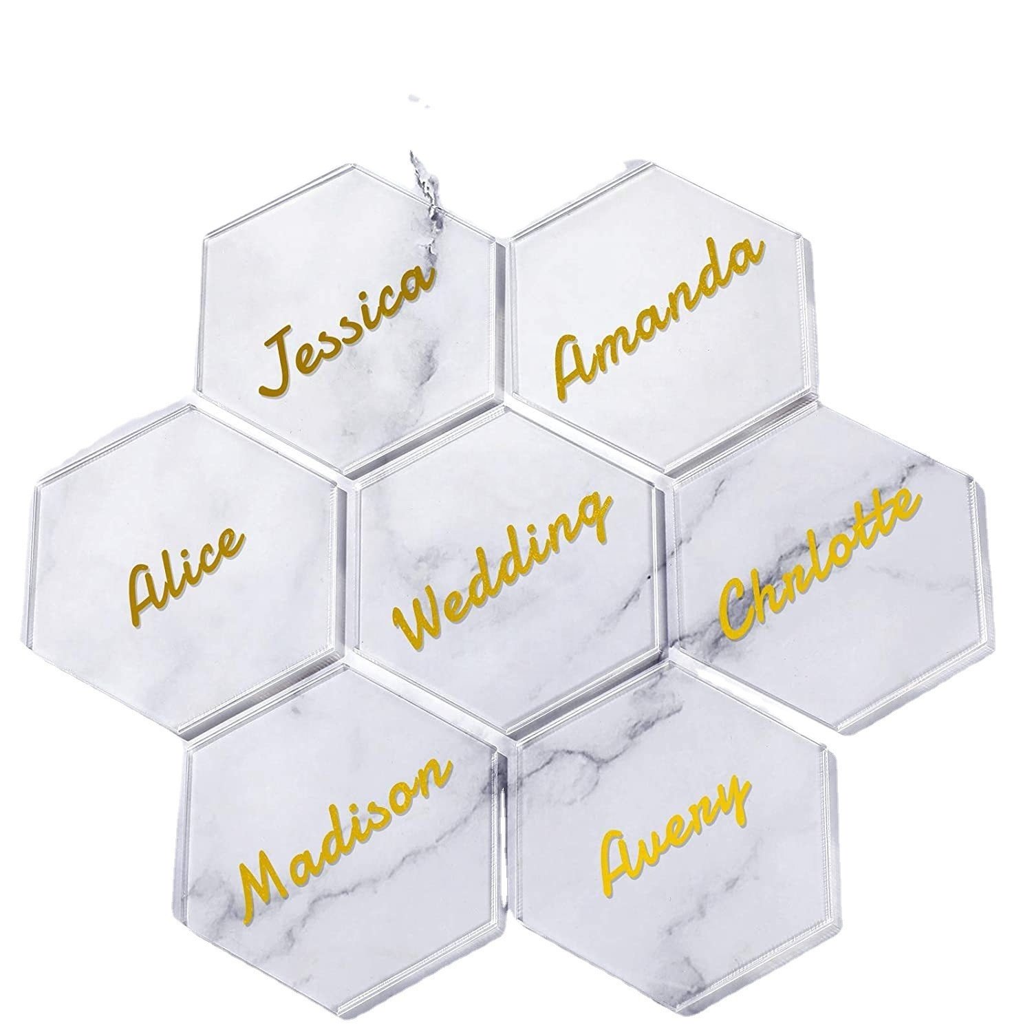 JERY Acrylic Seating Chart Escort Cards Plastic Card Sign For Wedding Diy Table Setting