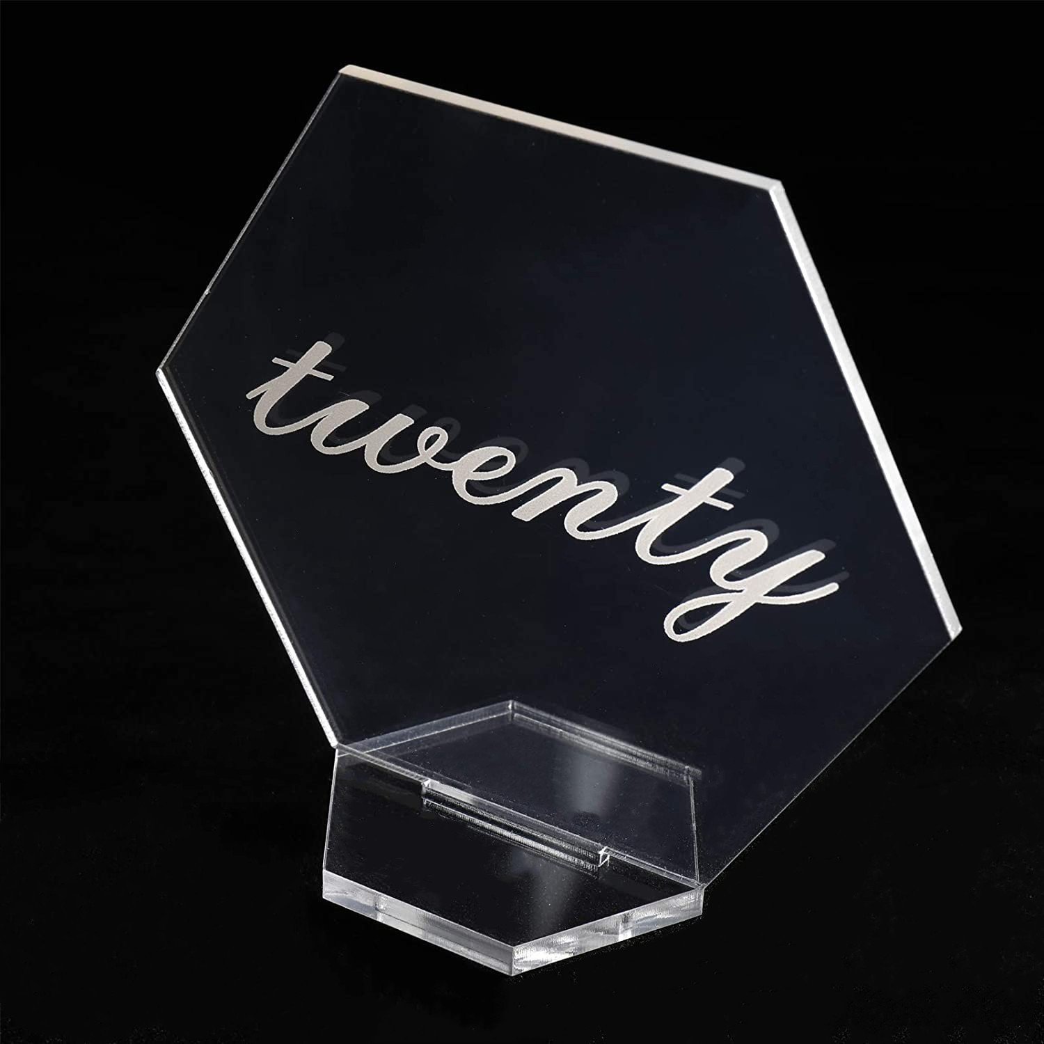 JERY Acrylic Seating Chart Escort Cards Plastic Card Sign For Wedding Diy Table Setting