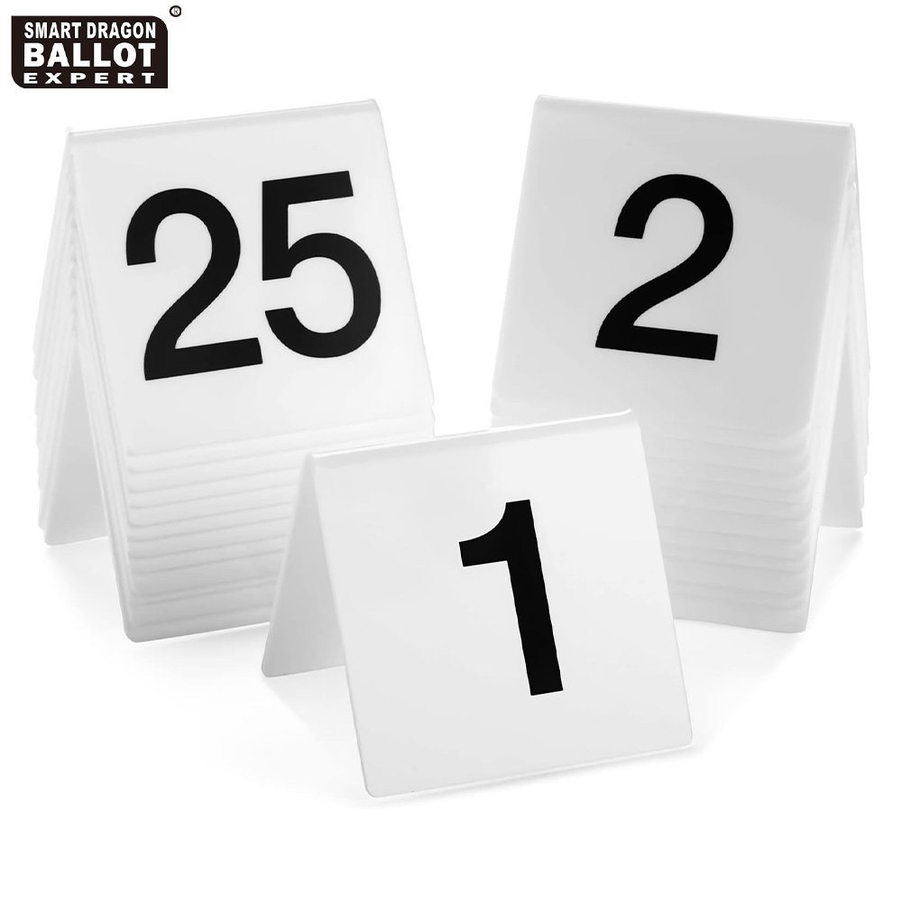 Number Signs Table Seating Place Card Hotel Room Number Sign for Election