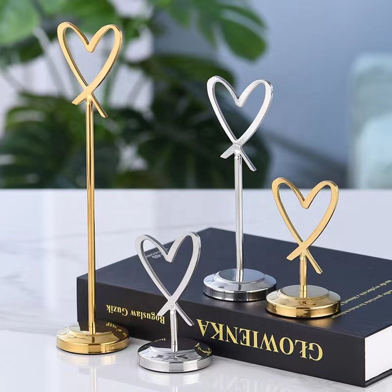 Stainless Steel Place Card Holder Metal Table Number Holder For Wedding Party