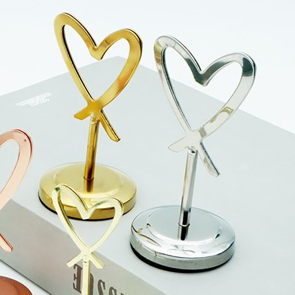 Stainless Steel Place Card Holder Metal Table Number Holder For Wedding Party