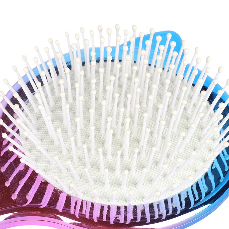 Custom Logo Soft Cushion Nylon Massager Wet Dry Detangling Hair Brush Detangle Brushes