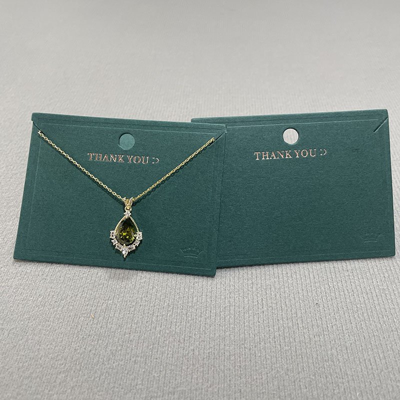 Custom Printed With Design Jewelry High Quality Cards For Necklace Earring Holder Punch Package Display Paper Cards For Business