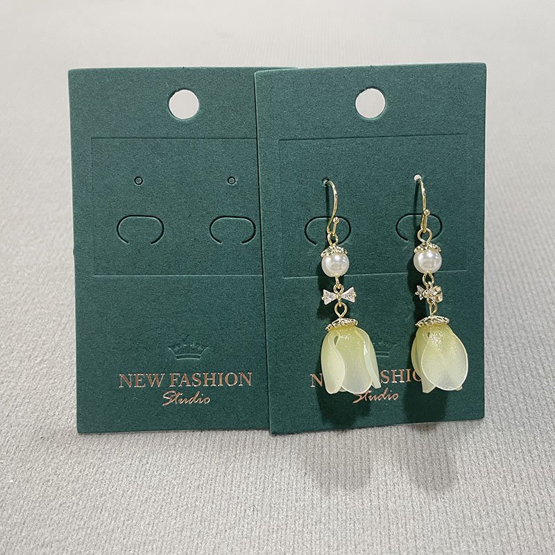 Custom Printed With Design Jewelry High Quality Cards For Necklace Earring Holder Punch Package Display Paper Cards For Business