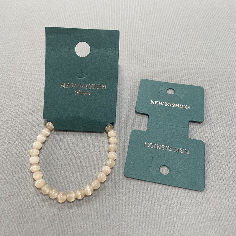 Custom Printed With Design Jewelry High Quality Cards For Necklace Earring Holder Punch Package Display Paper Cards For Business