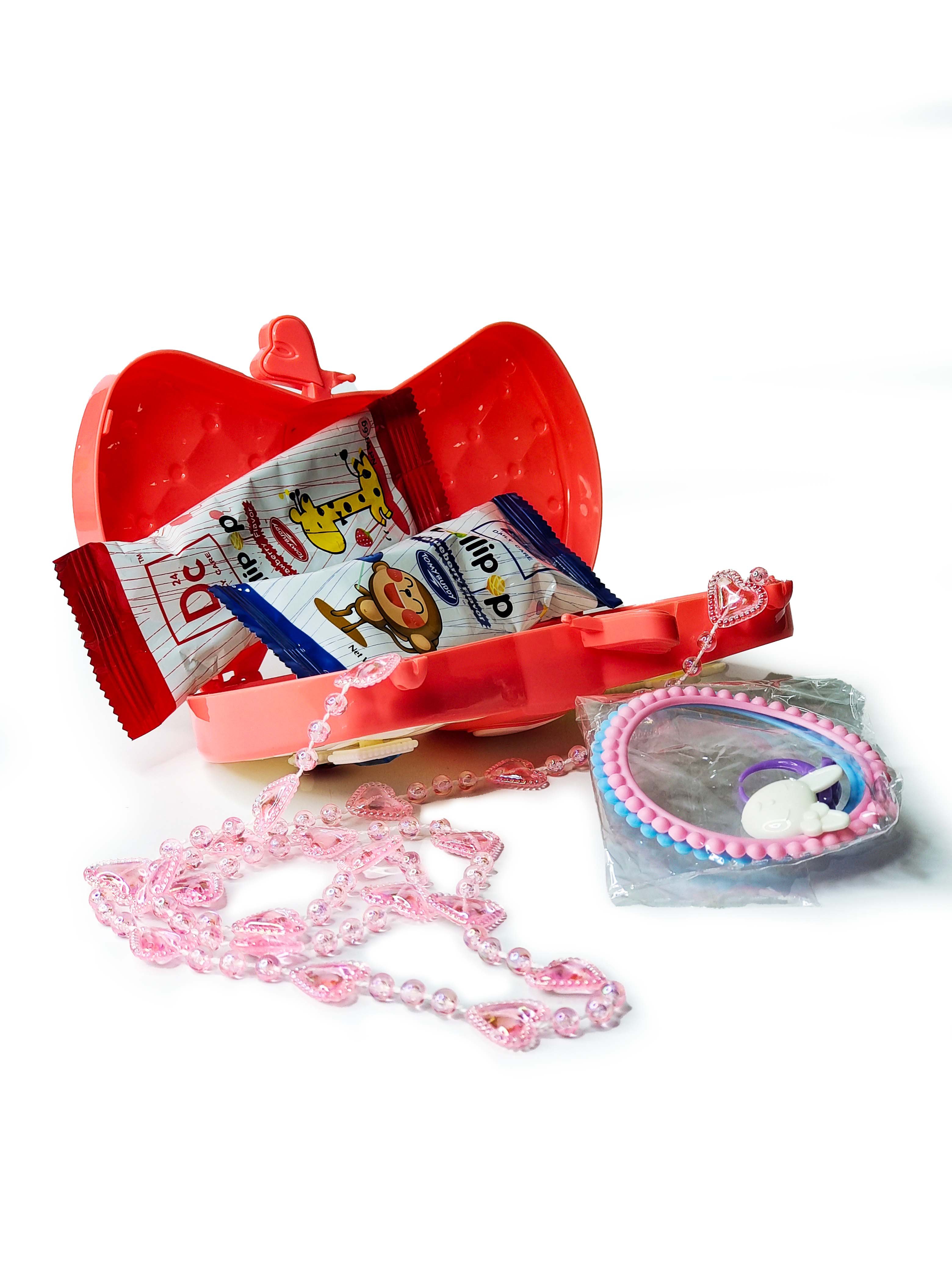 sugar fee lollipops with kids butterfly toy bags candy lollipops