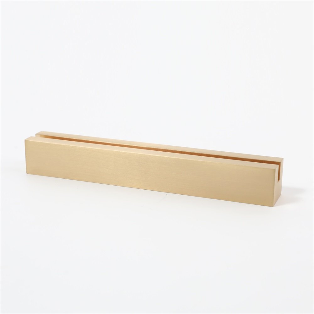 MAXERY Solid Brass Name Place Card Holders Gold Table Number Stand Decorative Card Holder For Wedding Display Custom Size LOGO