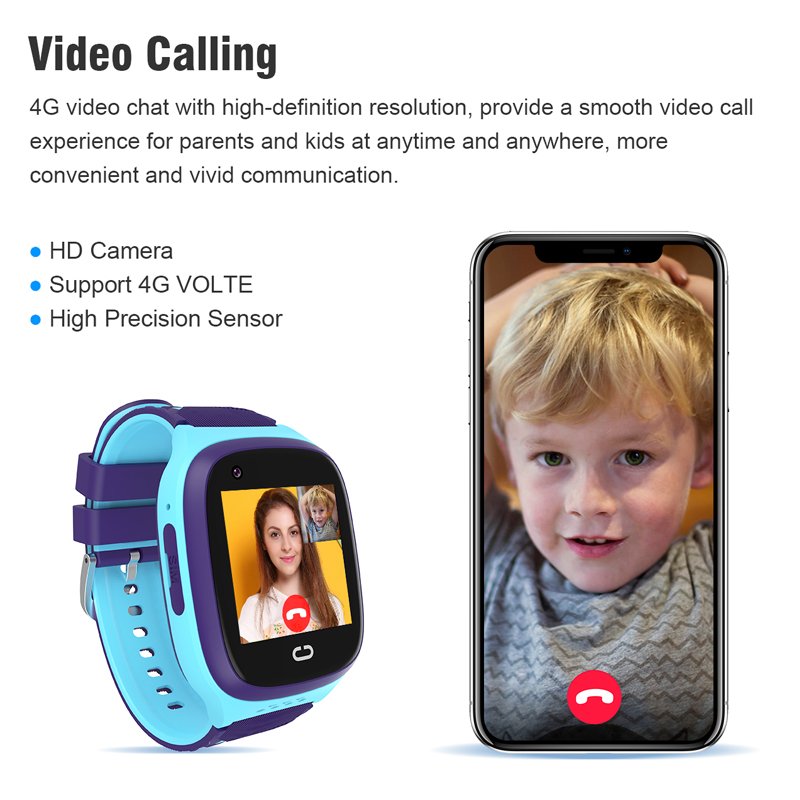 Kids Smart Watch 4G Android WiFi GPS LBS Smartwatch Video Call ChildrenWatch SIM Card SOS Smart Watches for Kids