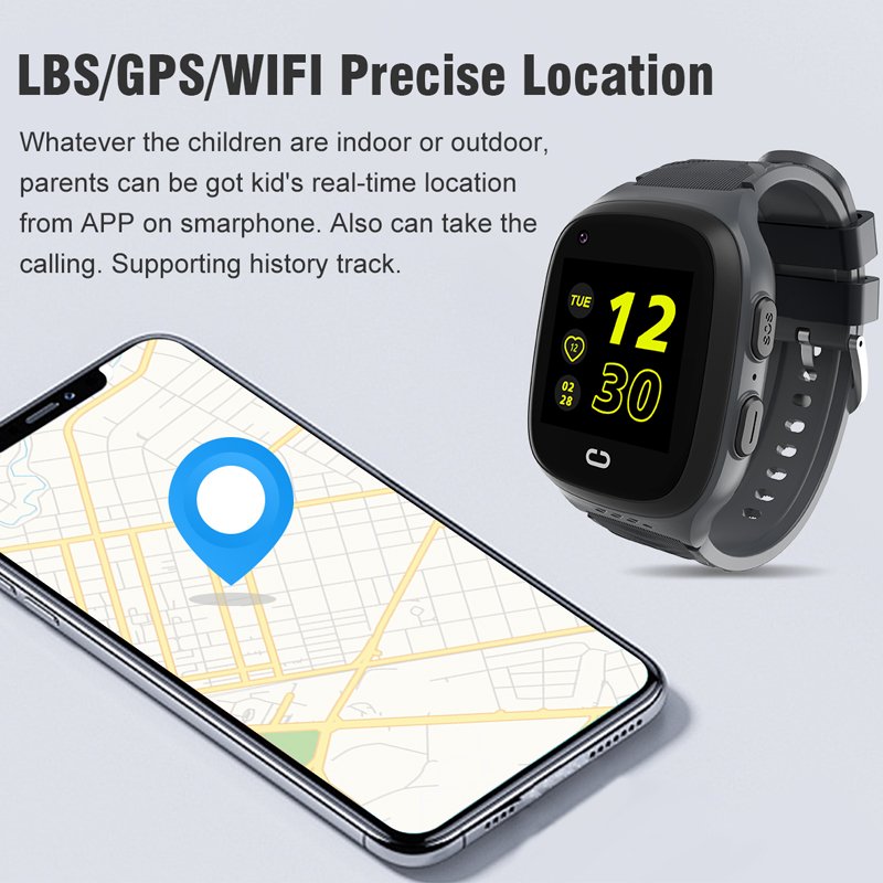 Kids Smart Watch 4G Android WiFi GPS LBS Smartwatch Video Call ChildrenWatch SIM Card SOS Smart Watches for Kids