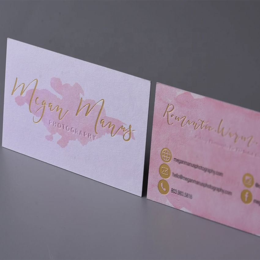 Custom Printing Gold Foil Small Business Thank You Note Cards For Shopping Paper Thank You Card