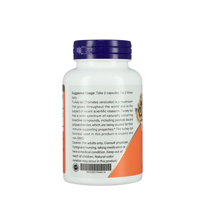 Organic Mushroom Supplement with Potent Turkey Tail Mushroom Extract Gut Energy Brain Immune Support Vegan Mushroom Extract