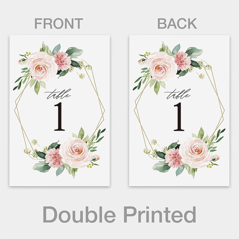 Joyen 25pcs Table Wedding Dinner Numbers 1-25 Event Place Lead Table Card for Wedding Event Decoration
