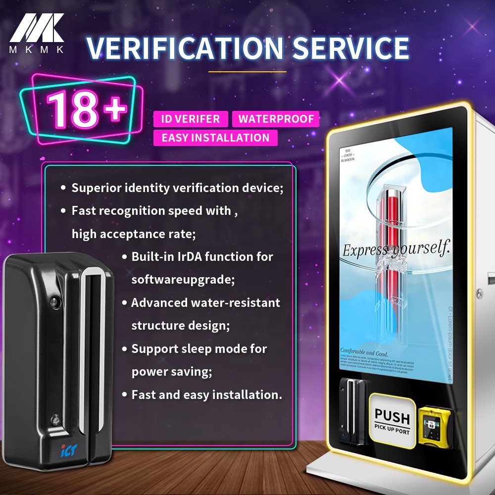Hot Sale 32-Inch Touch Wall Mount Screen Convenient Vending Machine With cloud control For Sale
