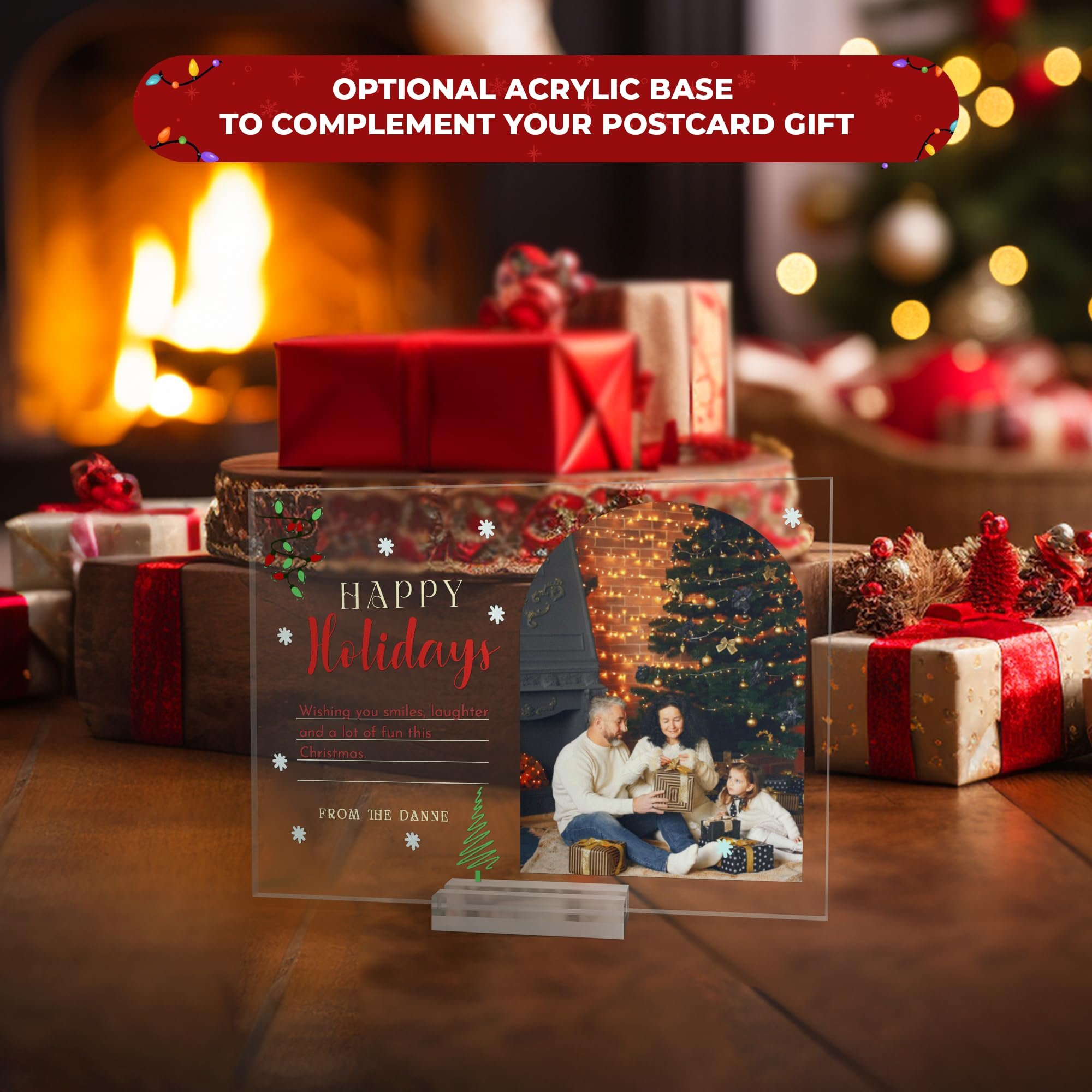 Eco-friendly acrylic invitations wedding invitation card personalized acrylic postcard