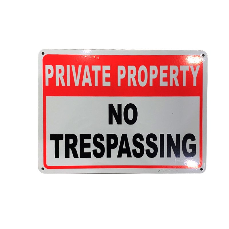 Custom metal aluminum Tin Warning Parking Reflective Road Street Signs Board Factory Price
