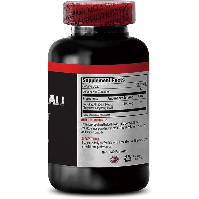 Tongkat Ali Eurycoma longifolia Extract Capsules men's health supplement boost energy and strength