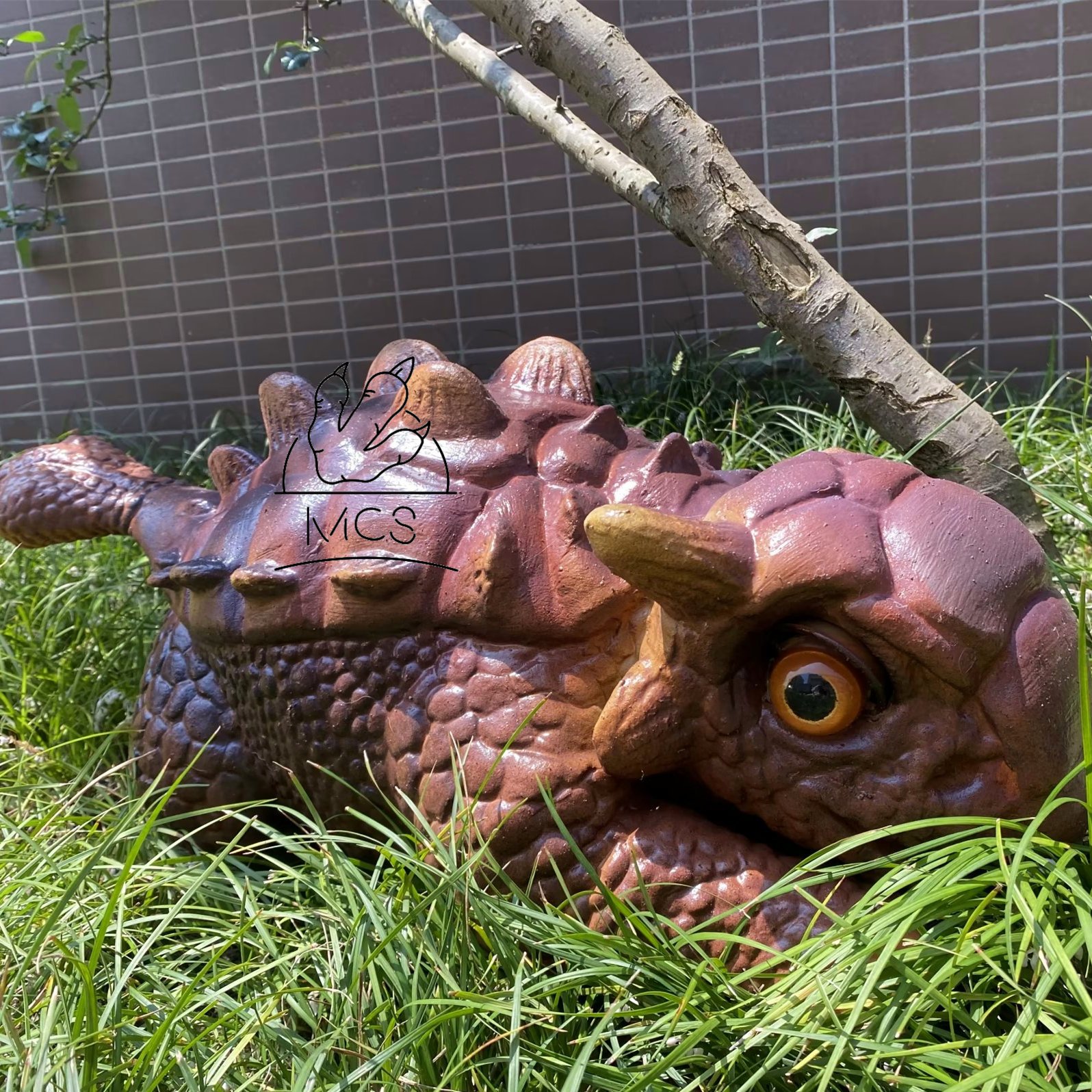 MCS-Ankylosaur Dinosaur baby hand puppet is the best gift for kids birthday