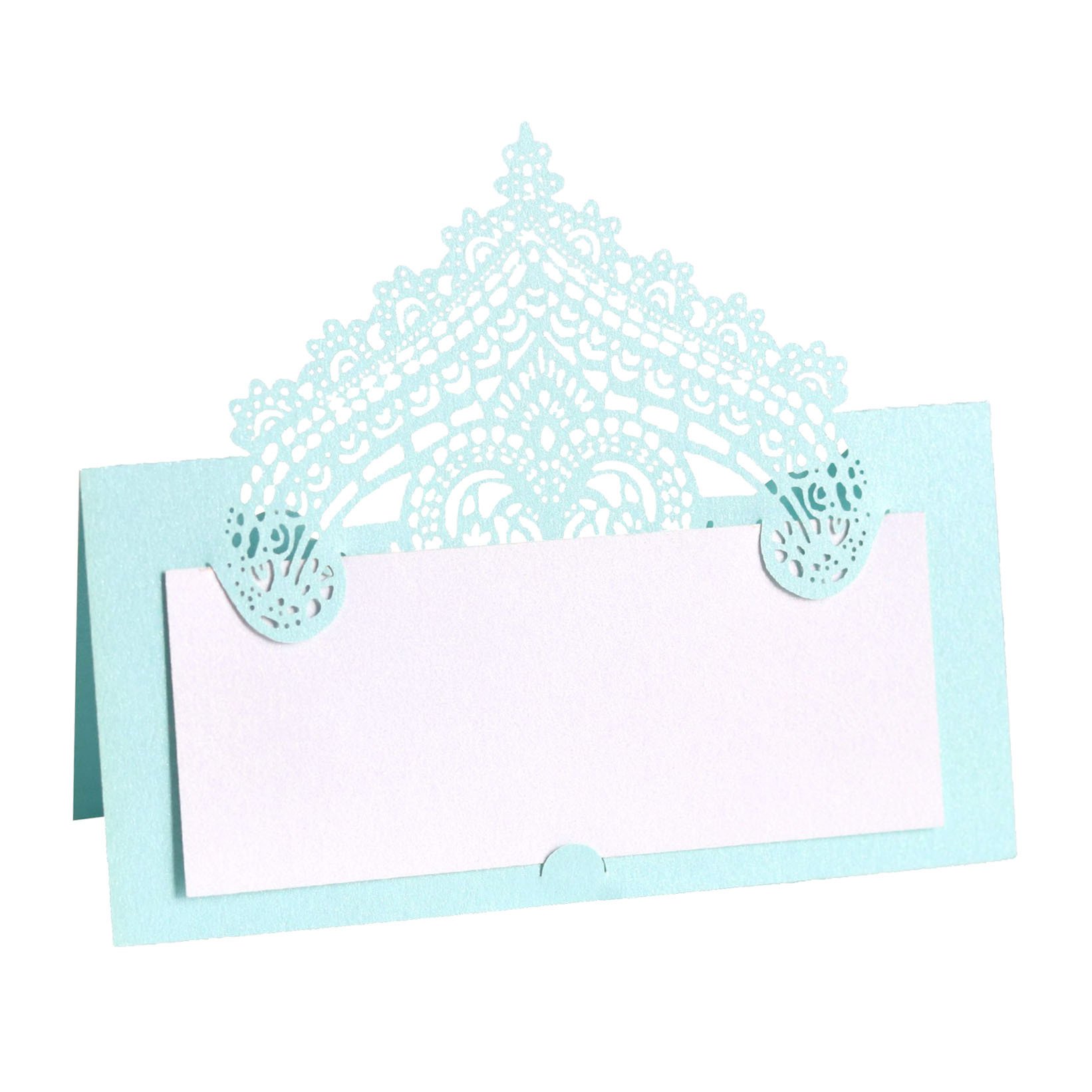 Cross-Border Three-Dimensional Lace Seat Laser Hollow Holiday Handwriting Wedding Table Name Card In Stock